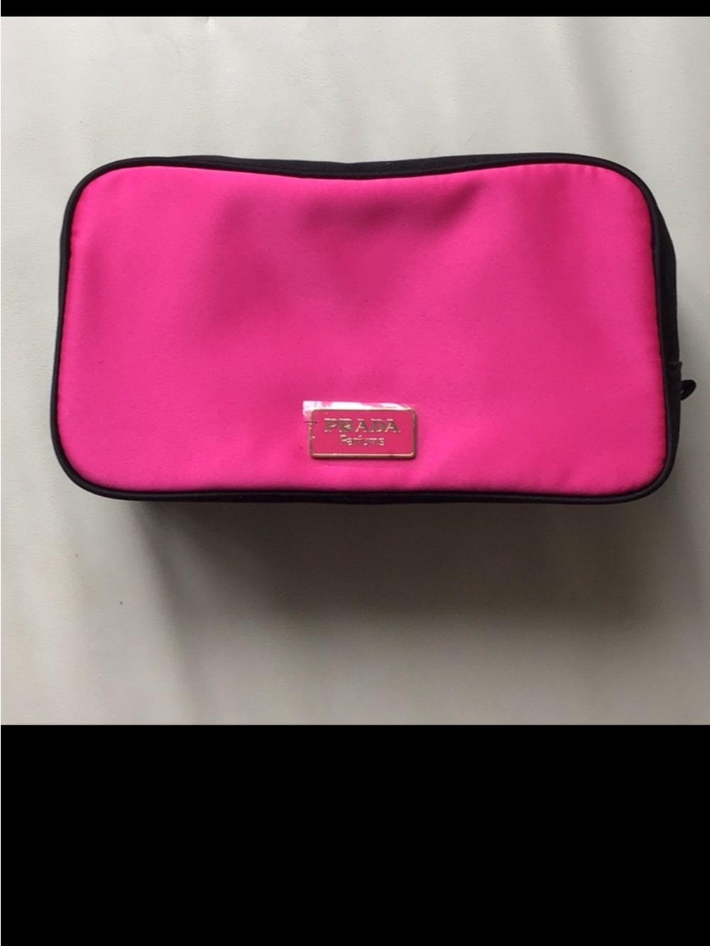 PRADA FUSHIA PINK SATIN POUCH